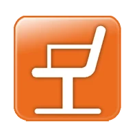 POLUX CHAIR -2, verstellbarer Rückenlehne, Rollen und Bremsen