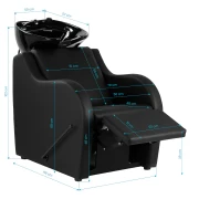 Coiffeur- Friseurwaschbecke Conrad , Fussstütze