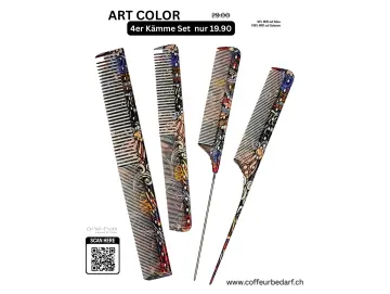 Kämme Art Color 4er Set