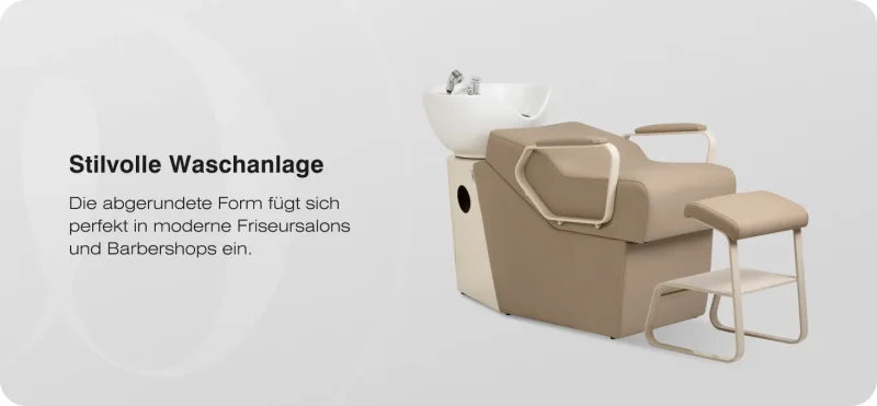 Coiffeur-Friseurwaschbecken Ortega  Marina beige