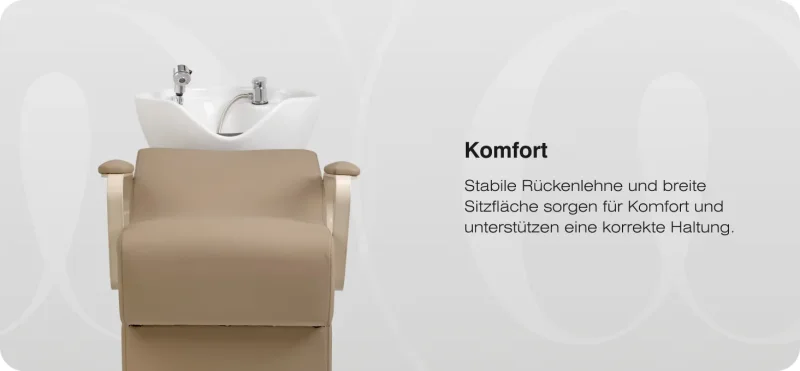 Coiffeur-Friseurwaschbecken Ortega  Marina beige