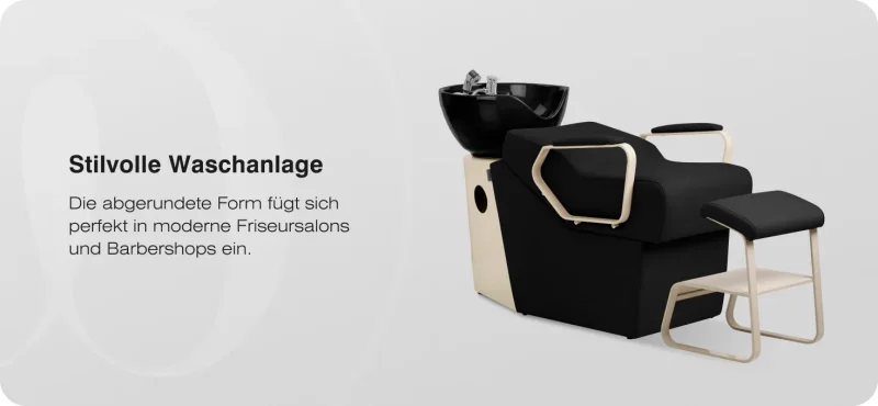 Coiffeur-Friseurwaschbecken Ortega  Marina schwarz