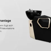 Coiffeur-Friseurwaschbecken Ortega  Marina schwarz