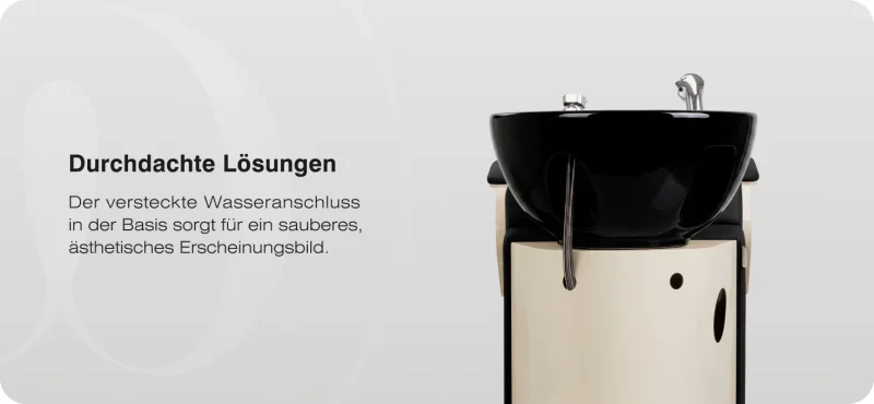 Coiffeur-Friseurwaschbecken Ortega  Marina schwarz