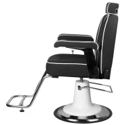 Coiffeur Stuhl + Barberstuhl Frederico schwarz