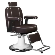 Coiffeur Stuhl + Barberstuhl Frederico braun