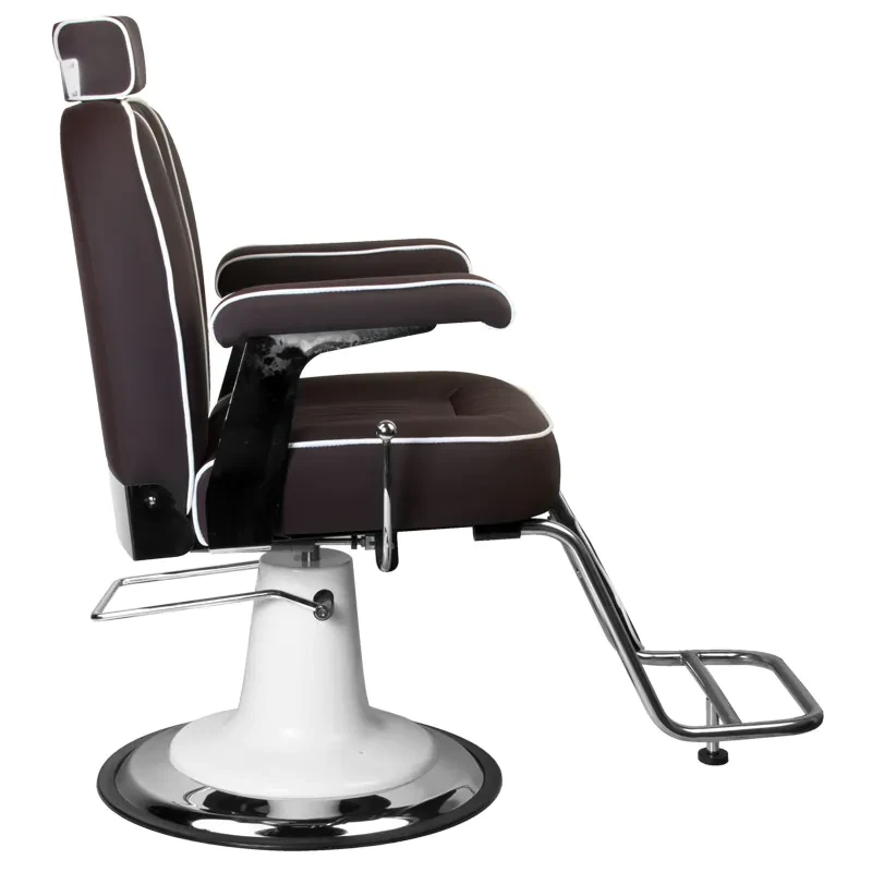 Coiffeur Stuhl + Barberstuhl Frederico braun