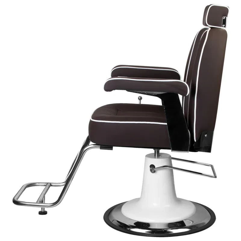 Coiffeur Stuhl + Barberstuhl Frederico braun