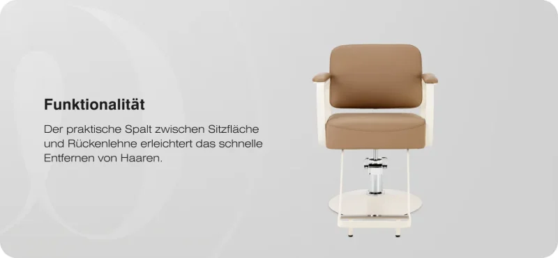 Coiffeurstuhl Anika hellbraun
