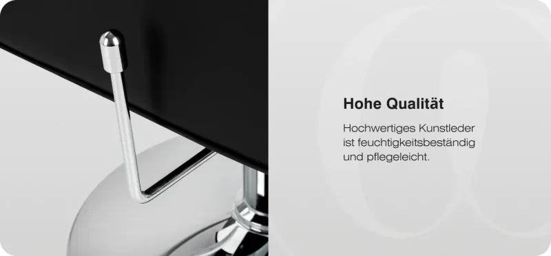 Coiffeurstuhl Arnold bewegliche Rückenlehne schwarz