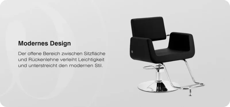 Coiffeurstuhl Lydia schwarz