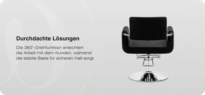 Coiffeurstuhl Lydia schwarz