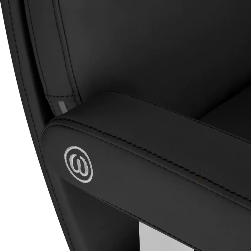 Coiffeurstuhl Ortega bewegliche Rückenlehne Marina schwarz