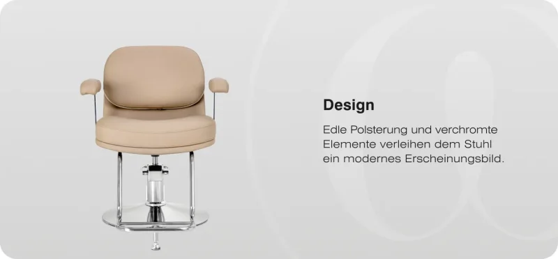 Coiffeurstuhl Ortega Marina beige
