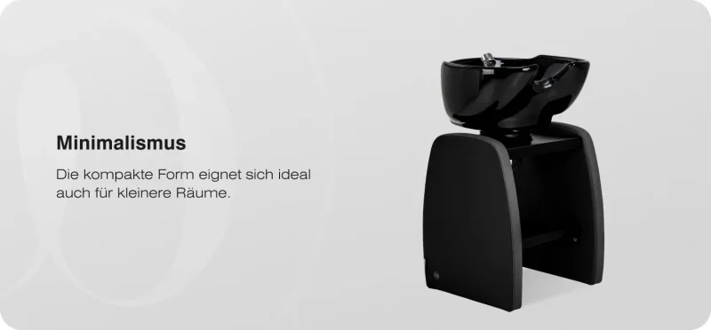 Friseurwaschbecken Coiffeur Aqua schwarz