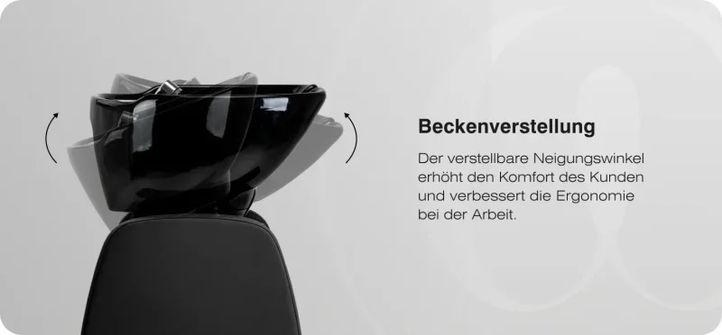 Friseurwaschbecken Coiffeur Aqua schwarz