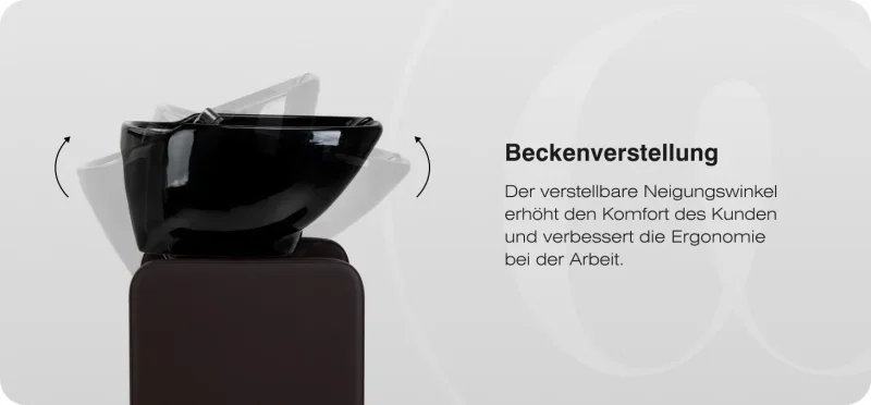 Friseurwaschbecken Coiffeur Water schwarz