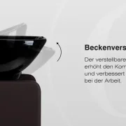 Friseurwaschbecken Coiffeur Water schwarz
