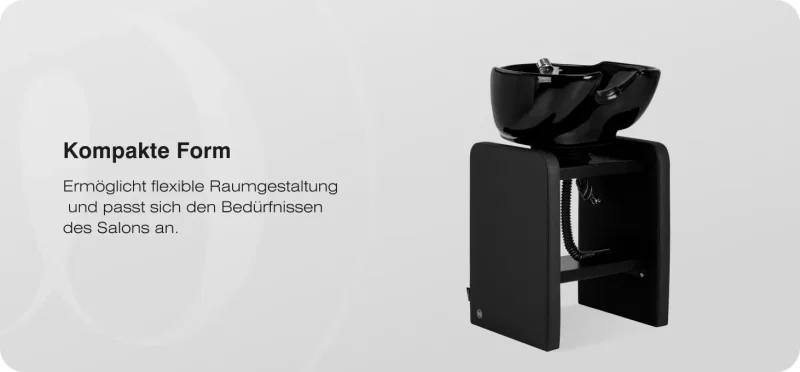 Friseurwaschbecken Coiffeur Water schwarz