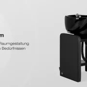 Friseurwaschbecken Coiffeur Water schwarz