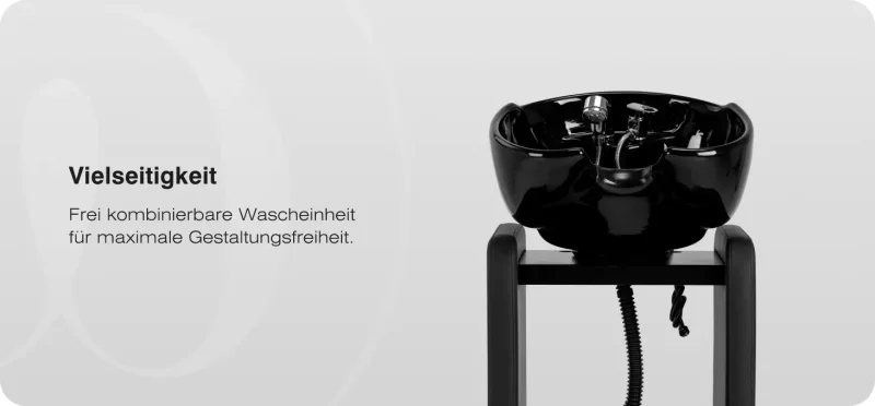 Friseurwaschbecken Coiffeur Water schwarz