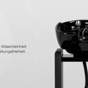 Friseurwaschbecken Coiffeur Water schwarz