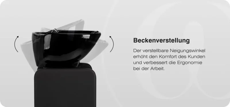 Friseurwaschbecken Coiffeur Water schwarz