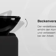 Friseurwaschbecken Coiffeur Water schwarz