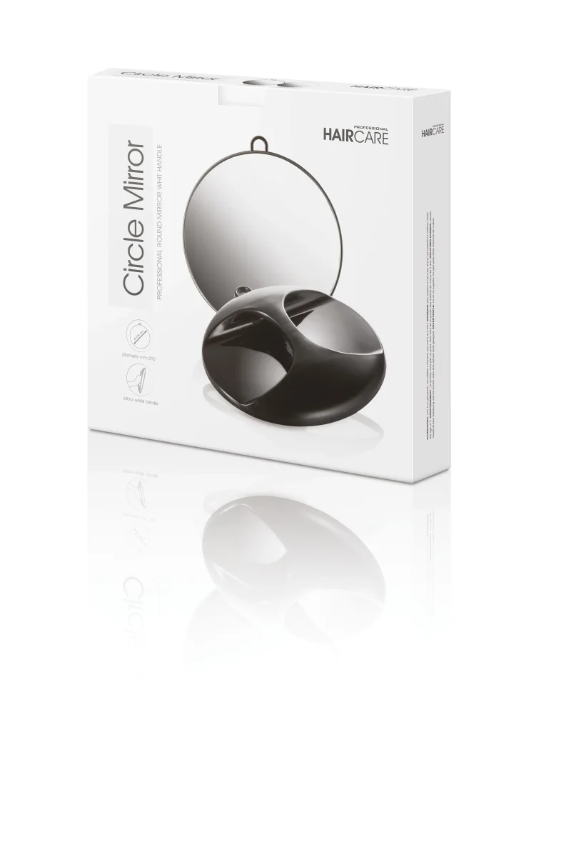 Hand Spiegel Coiffeur Friseur, Circle mirror Black