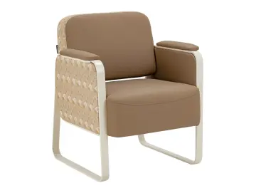 Warte‑Sessel & Waschsitz- Siena – Hellbraun Elegant