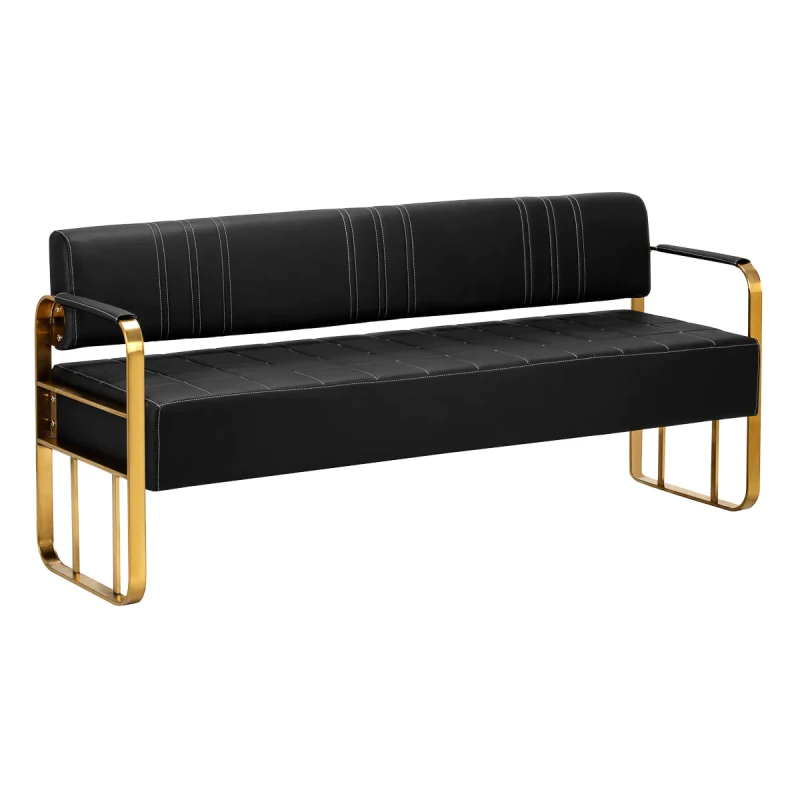 Wartezimmer - Sofa, gold-schwarz