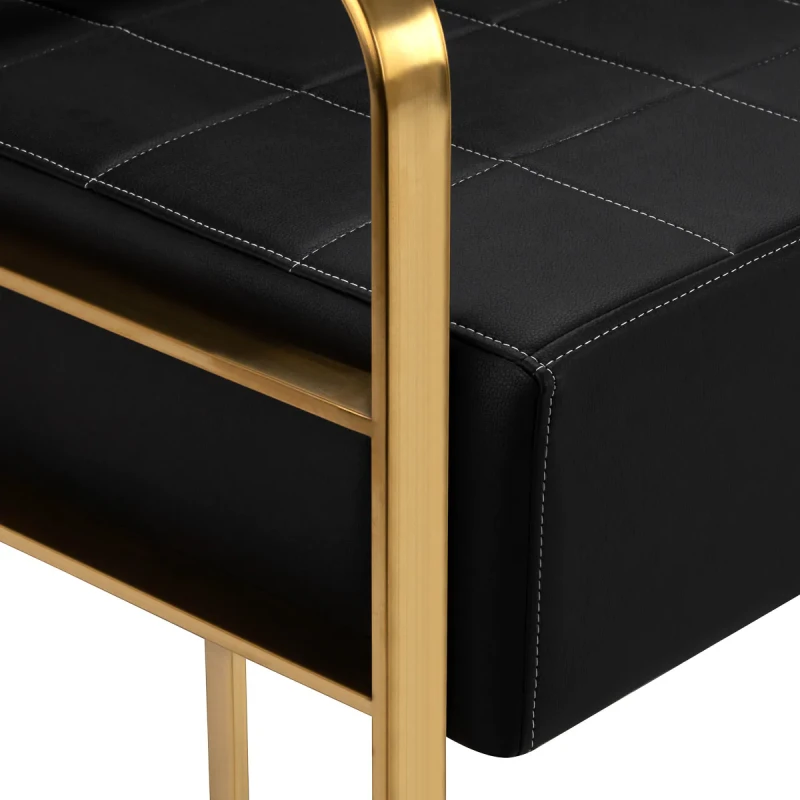 Wartezimmer - Sofa, gold-schwarz