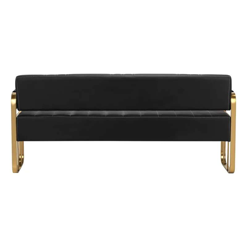 Wartezimmer - Sofa, gold-schwarz