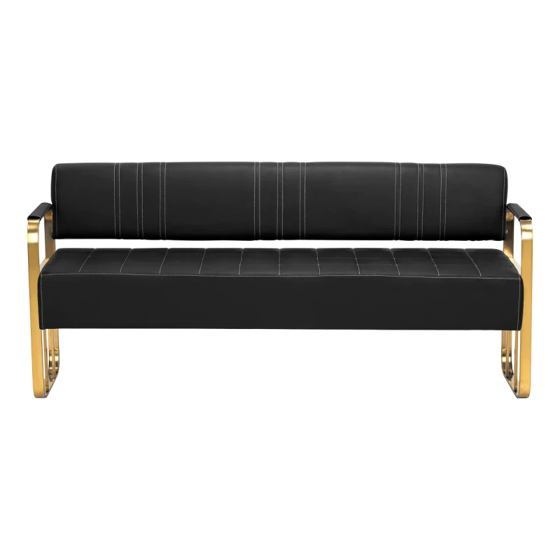 Wartezimmer - Sofa, gold-schwarz