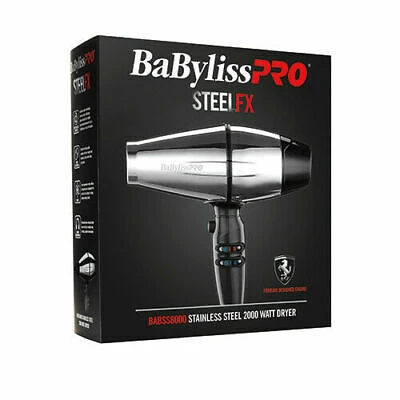 Babybliss Steel FX 2000 W Ionic Brushless 4Artists