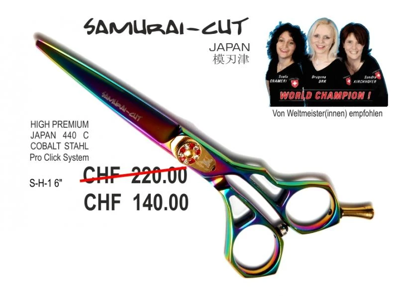 Schere -Samurai-cut-S-H-1 6"  Weltmeister