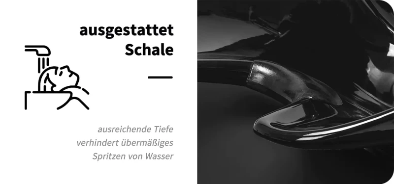 Coiffeur Friseur Waschanlage E, elektrische Fustützten