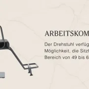 Coiffeur Friseur-stuhl Portas schwarz-graues Gestell