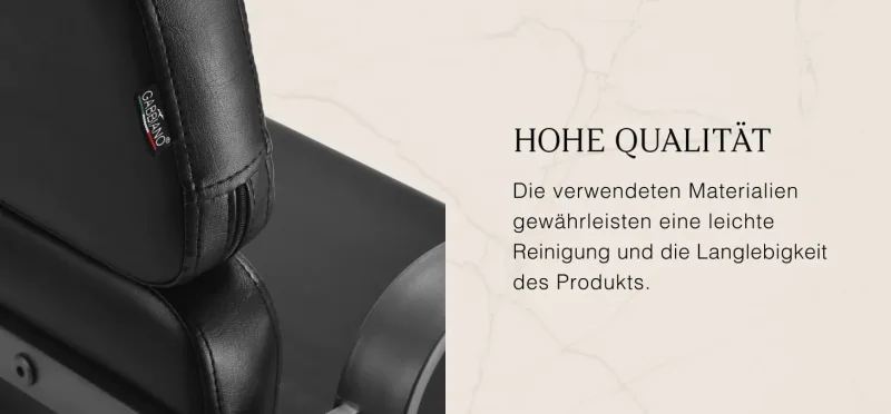 Coiffeur Friseur-stuhl Portas schwarz-graues Gestell