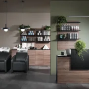 VISTA CONSOLLE BLACK & OAK