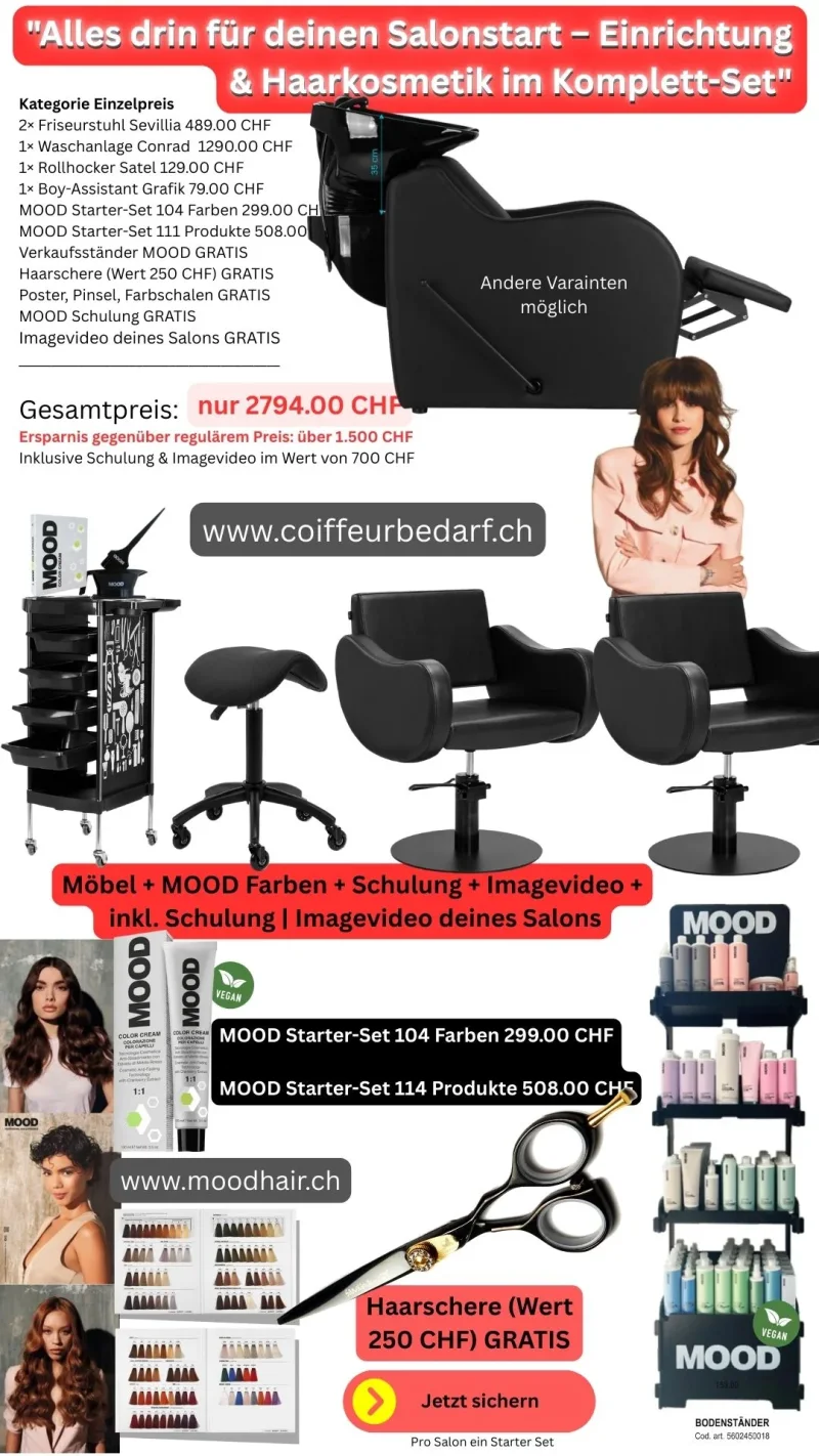 Salonstart – Einrichtung & Haarkosmetik im Komplett-Set