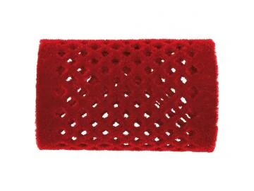 Metallwickler beflockt, 40mm, rot