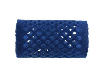 Metallwickler beflockt, 21mm, blau