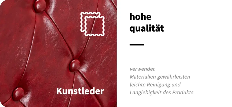 Barberstuhl El-Presidente altes Leder rot