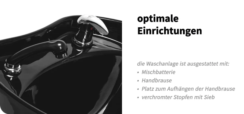 Coiffeur Friseur Waschanlage E, elektrische Fustützten