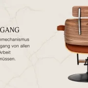 Coiffeur Friseurstuhl Florena Braun