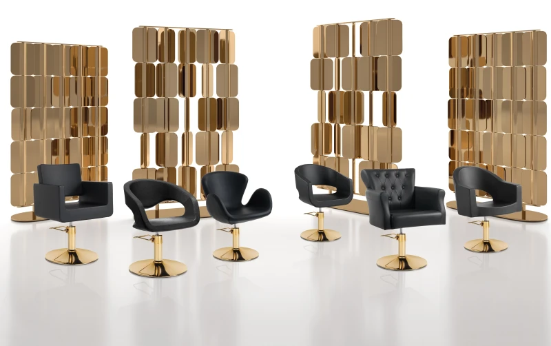 Coiffeur-Friseurstuhl PARIS GOLD