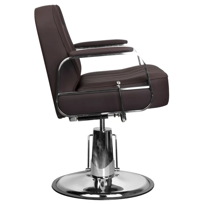 Coiffeur Stuhl + Barberstuhl Ramon braun