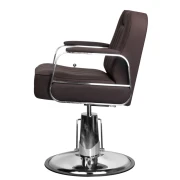 Coiffeur Stuhl + Barberstuhl Ramon braun