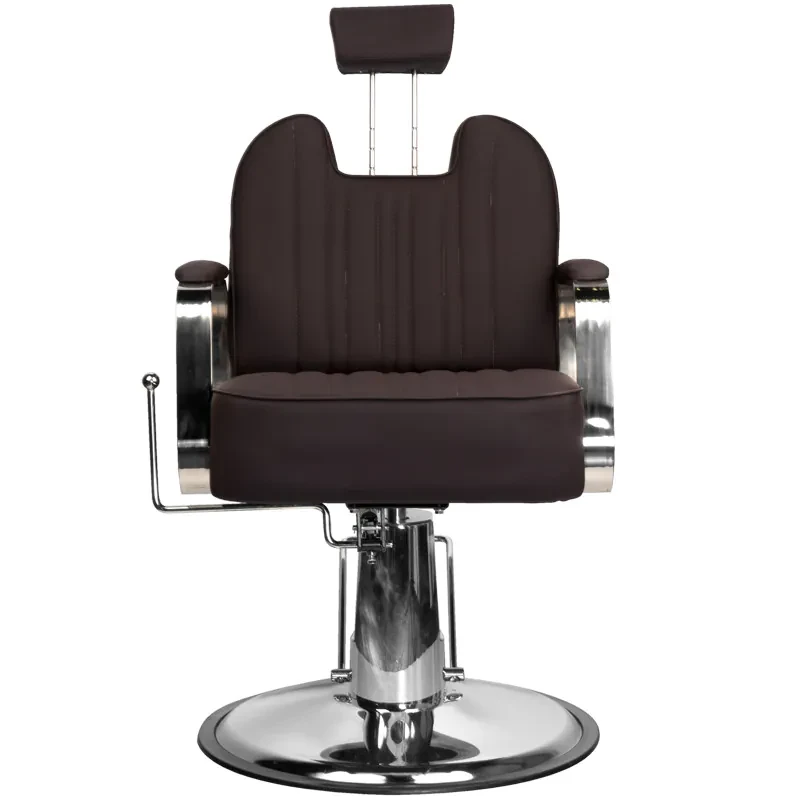 Coiffeur Stuhl + Barberstuhl Ramon braun